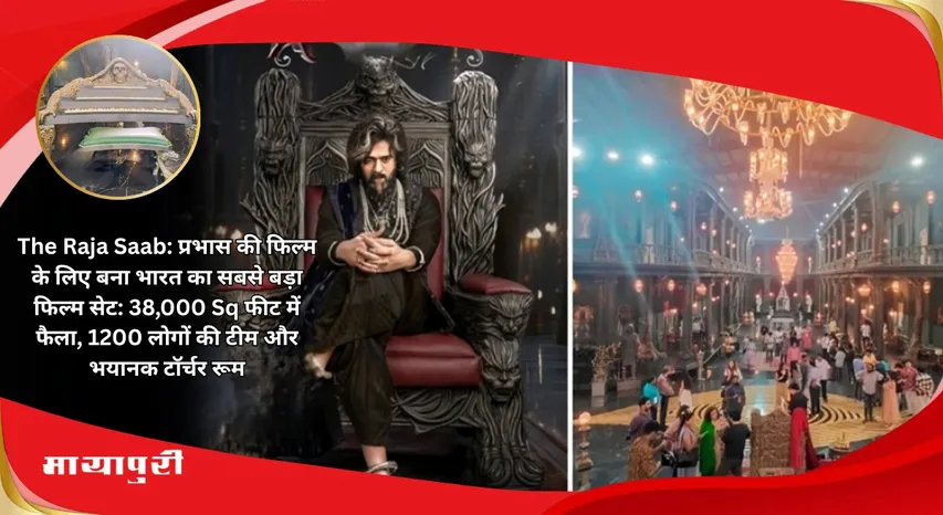 The Raja Saab: India largest film set built for Prabhas film Spread over 38000 Sq feet a team of 1200 people and a terrifying torture room